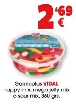 TOP Cash & Carry Gominolas Vidal happy mix, mega jelly mix o sour mix oferta