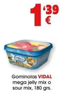TOP Cash & Carry Gominolas Vidal mega jelly mix o sour mix oferta