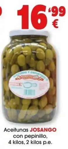 TOP Cash & Carry Aceitunas josango con pepinillo oferta