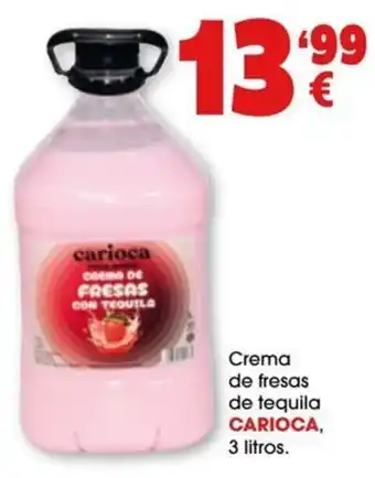 Carioca crema de fresas con tequila