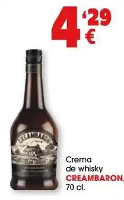 TOP Cash & Carry Creambaron crema de whisky oferta