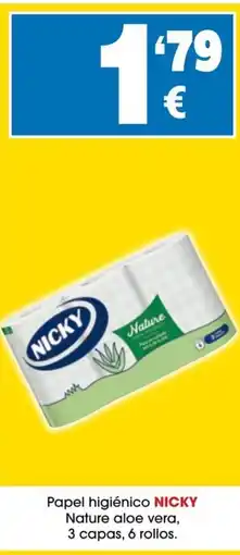 TOP Cash & Carry Nicky papel higiénico nature aloe vera oferta