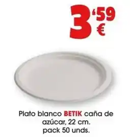 TOP Cash & Carry Betik plato blanco oferta