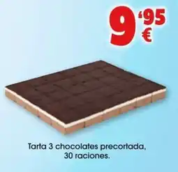 TOP Cash & Carry Tarta 3 chocolates precortada oferta