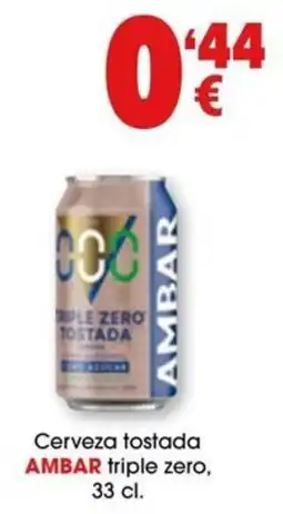 TOP Cash & Carry Ambar cerveza tostada triple zero oferta