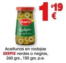TOP Cash & Carry Serpis aceitunas en rodajas oferta