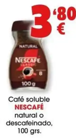 TOP Cash & Carry Nescafe cafe soluble natural o descafeinado oferta