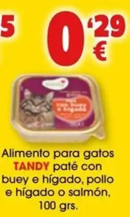 TOP Cash & Carry Tandy paté con buey e hígado, pollo e hígado o salmón oferta