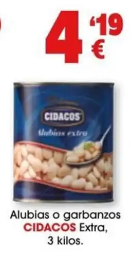 TOP Cash & Carry Cidacos alubias o garbanzos extra oferta