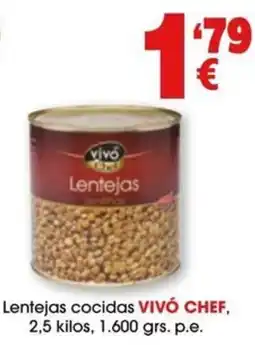 TOP Cash & Carry VIVÓ CHEF lentejas cocidas oferta