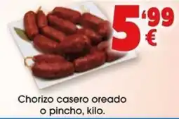 TOP Cash & Carry Chorizo casero oreado o pincho oferta