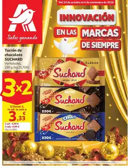Alcampo Suchard - turron de chocolate oferta
