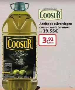 Alcampo Coosur - aceite de oliva virgen cocina mediterranea oferta
