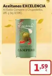 Alcampo Excelencia - aceitunas oferta