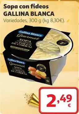 Alcampo Gallina blanca - sopa con fideos oferta