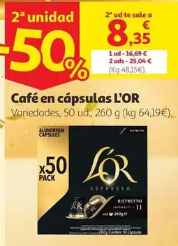 Alcampo L'or - café en cápsulas oferta