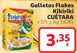 Alcampo Cuétara - galletas flakes kikirik oferta