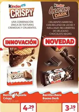 Alcampo Kinder - barrita choco oferta