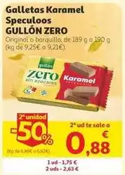 Alcampo Gullón - galletas karamel speculoos oferta