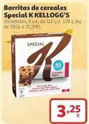 Alcampo Kellogg's - barritas de cereales special k oferta