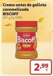Alcampo Lotus - crema untar de galleta caramelizada oferta