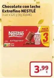 Alcampo Nestlé - chocolate con leche extrafino oferta