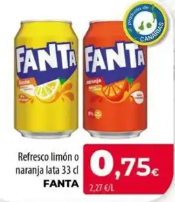 Spar La Palma Fanta refresco limón o naranja oferta