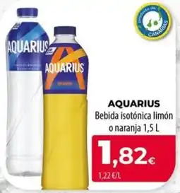 Spar La Palma Aquarius bebida isotónica limón o naranja oferta