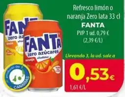 Spar La Palma Fanta zero azúcares oferta