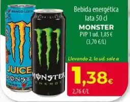 Spar La Palma Monster energy oferta
