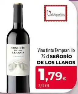 Spar La Palma Señorio de los Llanos vino tinto tempranillo oferta