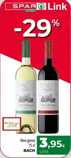 Spar La Palma Bach vino gama oferta