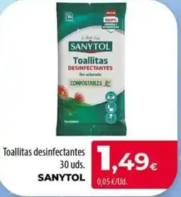 Spar La Palma Sanytol toallitas desinfectantes oferta