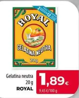 Spar La Palma Royal gelatina neutra oferta