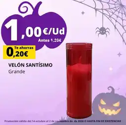 Supermercados Tu Alteza Velón Santísimo Grande oferta