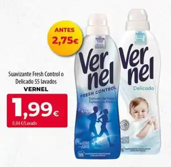 Vernel suavizante fresh control o delicado