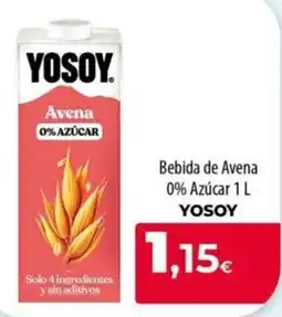 Spar La Palma Yosoy bebida de avena 0% azúcar oferta