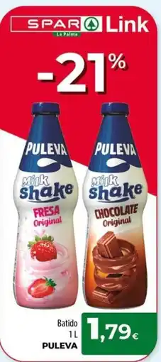 Spar La Palma Puleva milk shake oferta