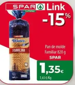 Spar La Palma spar link pan de molde familiar oferta