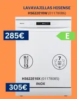 Master Cadena Lavavajillas hisense hs622e10w oferta