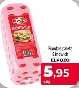 Spar La Palma Elpozo fiambre paleta sándwich oferta