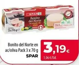 Spar La Palma SPAR Bonito del Norte en aceite de oliva oferta