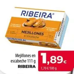 Spar La Palma Ribeira mejillones en escabeche oferta