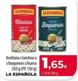 Spar La Palma la española aceituna r/anchoa o r/boqueron s/hueso oferta