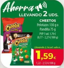 Spar La Palma Cheetos Pelotazos o Pandilla oferta