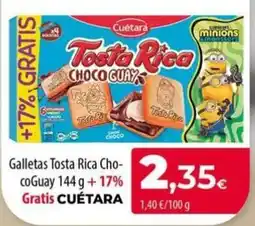 Spar La Palma Cuétara Tosta Rica Choco Guay oferta