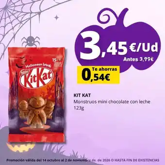 Kit Kat Monstruos mini chocolate con leche