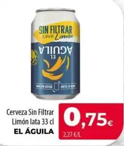 Spar La Palma El Águila cerveza sin filtrar limón oferta