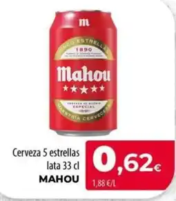 Spar La Palma Mahou cerveza 5 estrellas oferta