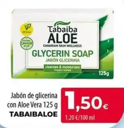 Spar La Palma Tabaiba Aloe jabón de glicerina con Aloe Vera oferta